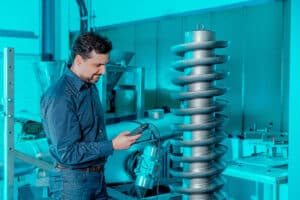 Man in the AViTEQ technical center