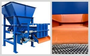 AViTEQ hopper discharge unit and sample photo of project